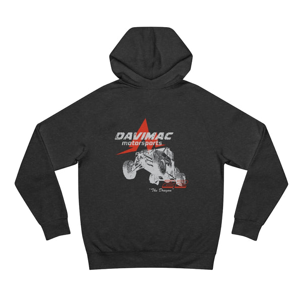 Davimac Motorsports Unisex Hoodie- Charcoal